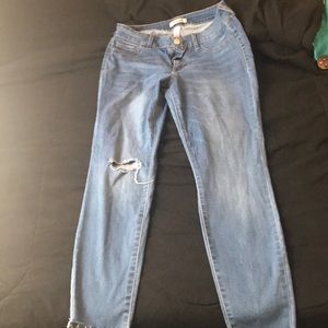 Stretchy Fringed Charlotte Russe Jeans, Size 12